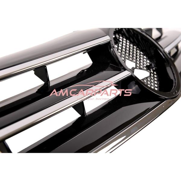 Upgrade Design Kühlergrill / Sportgrill passend für Mercedes Benz SL R129 89-01 Hochglanz schwarz / chrom