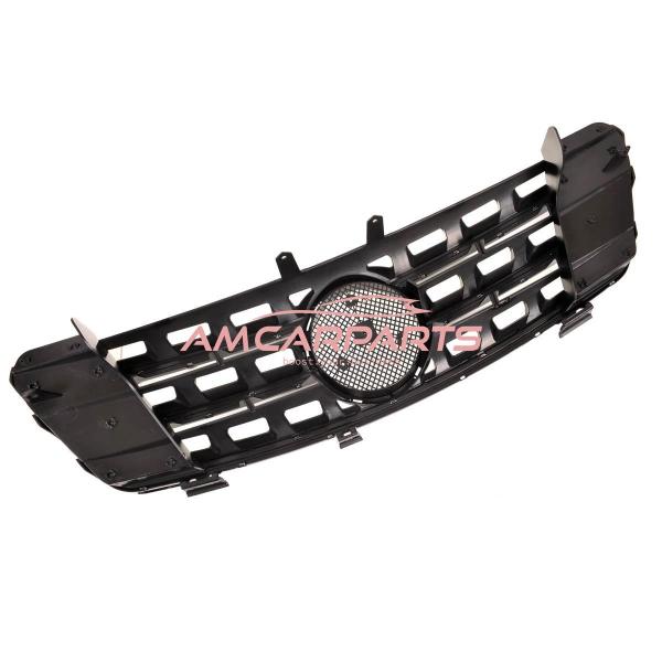 Upgrade Design Kühlergrill / Sportgrill für Mercedes ML-Klasse / M-Klasse W164 Vor-Facelift 05-08 Hochglanz schwarz / chrom