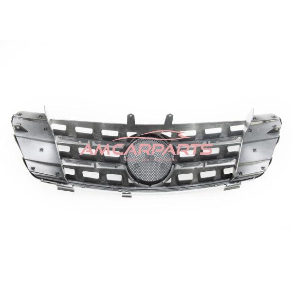 Upgrade Design Kühlergrill / Sportgrill für Mercedes ML-Klasse / M-Klasse W164 Vor-Facelift 05-08 Matt silber / chrom