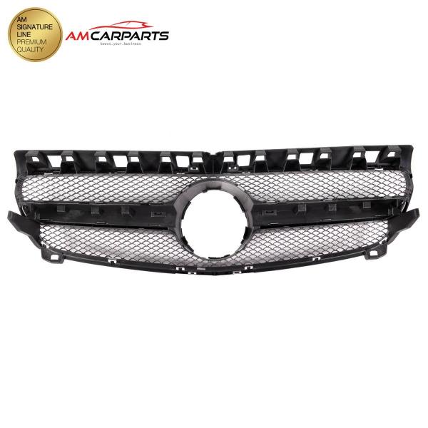 Upgrade Design Kühlergrill / Sportgrill passend für Mercedes Benz A-Klasse W176 12-15 Matt schwarz / Hochglanz schwarz