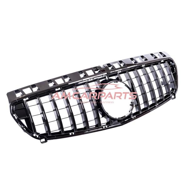 Upgrade Design Kühlergrill / Sportgrill passend für Mercedes Benz A-Klasse W176 Vor-Facelift 12-15 Hochglanz schwarz