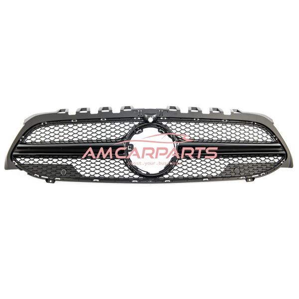 Upgrade Design Kühlergrill / Sportgrill passend für Mercedes Benz A-Klasse V177 / W177 18+ Matt schwarz / Hochglanz schwarz