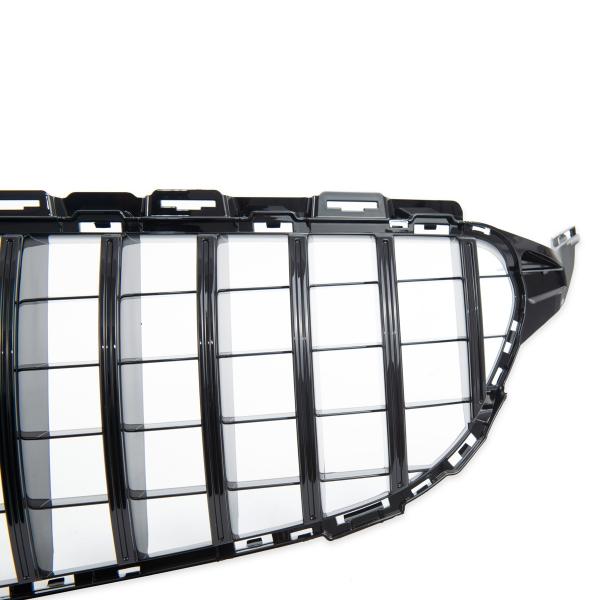 Upgrade Design Kühlergrill / Sportgrill passend für Mercedes Benz C-Klasse W205 / S205 / A205 / C205 Facelift 18-21 Hochglanz schwarz