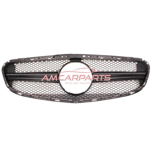 Upgrade Design Kühlergrill / Sportgrill für Mercedes Benz E-Klasse W212 / S212 Facelift 13-16 Matt schwarz / Hochglanz schwarz