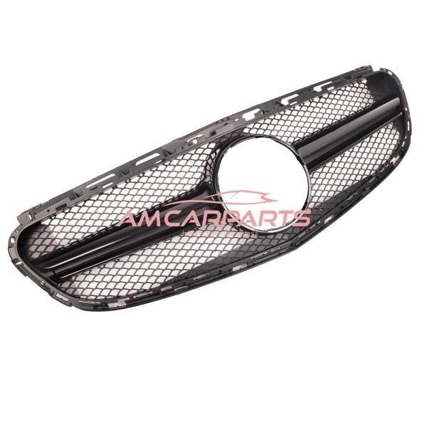 Upgrade Design Kühlergrill / Sportgrill für Mercedes Benz E-Klasse W212 / S212 Facelift 13-16 Matt schwarz / Hochglanz schwarz