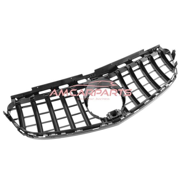 Upgrade Design Kühlergrill / Sportgrill für Mercedes Benz E-Klasse W212 / S212 Facelift 13-16 Hochglanz schwarz