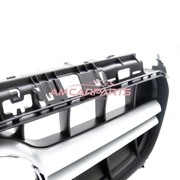 Upgrade Design Kühlergrill / Sportgrill für Mercedes Benz E-Klasse W213 / S213 / A238 / C238 16-20 Matt schwarz / Matt silber