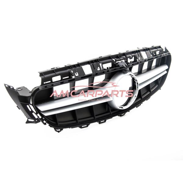 Upgrade Design Kühlergrill / Sportgrill für Mercedes Benz E-Klasse W213 / S213 / A238 / C238 16-20 Matt schwarz / Matt silber