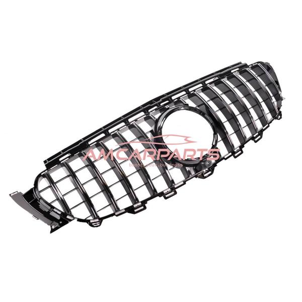 Upgrade Design Kühlergrill / Sportgrill für Mercedes Benz E-Klasse W213 / S213 / A238 / C238 Vor-Facelift 16-20 Hochglanz schwarz / chrom