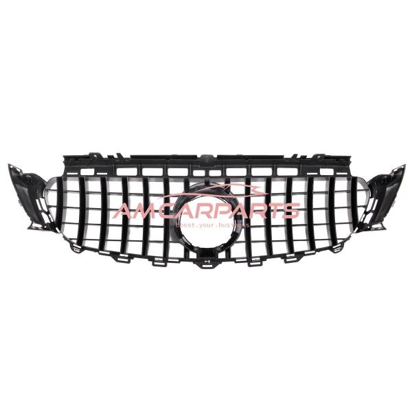 Upgrade Design Kühlergrill / Sportgrill für Mercedes Benz E-Klasse W213 / S213 / A238 / C238 Vor-Facelift 16-20 Hochglanz schwarz / chrom