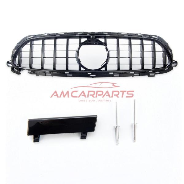 Upgrade Design Kühlergrill / Sportgrill für Mercedes Benz E-Klasse W213 / S213 / A238 / C238 Facelift 21-23 Hochglanz schwarz