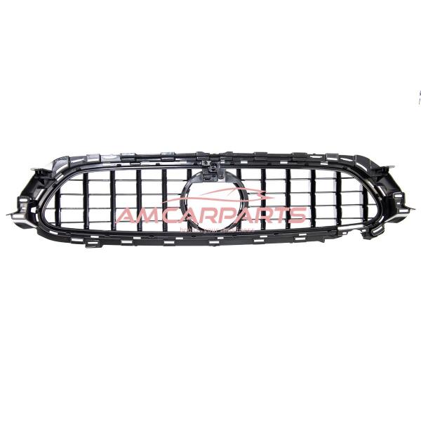 Upgrade Design Kühlergrill / Sportgrill für Mercedes Benz E-Klasse W213 / S213 / A238 / C238 Facelift 20-23 Hochglanz schwarz / chrom