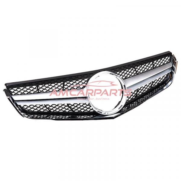Upgrade Design Kühlergrill / Sportgrill für Mercedes Benz E-Klasse C207 / A207 09-13 Matt schwarz / Matt silber / chrom
