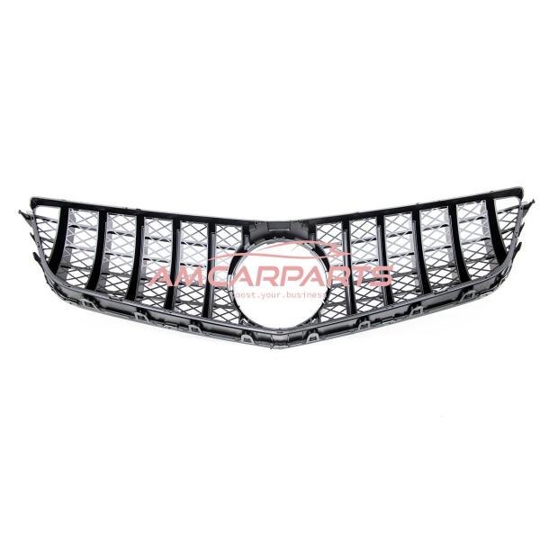 Upgrade Design Kühlergrill / Sportgrill für Mercedes Benz E-Klasse C207 / A207 Vor-Facelift 09-13 Hochglanz schwarz