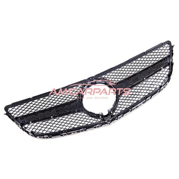 Upgrade Design Kühlergrill / Sportgrill passend für Mercedes Benz E-Klasse C207 / A207 Facelift 13-17 Matt schwarz / Hochglanz schwarz
