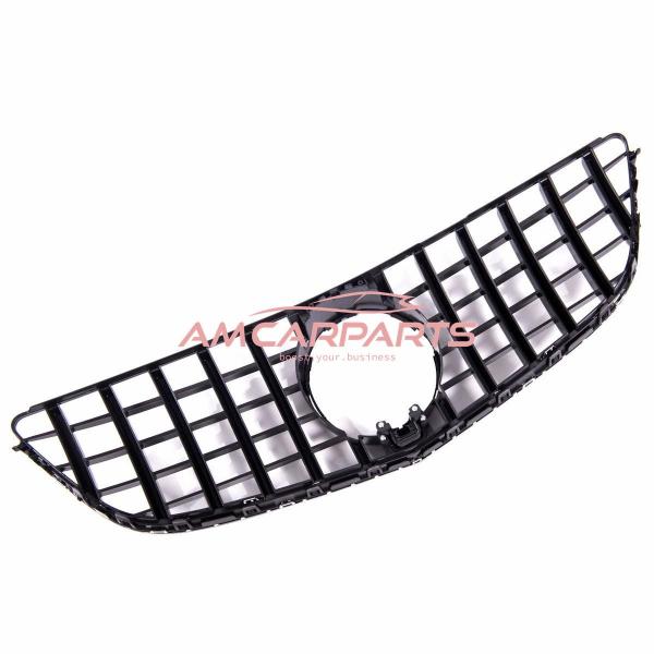 Upgrade Design Kühlergrill / Sportgrill für Mercedes Benz E-Klasse C207 / A207 Facelift 13-17 Hochglanz schwarz / chrom