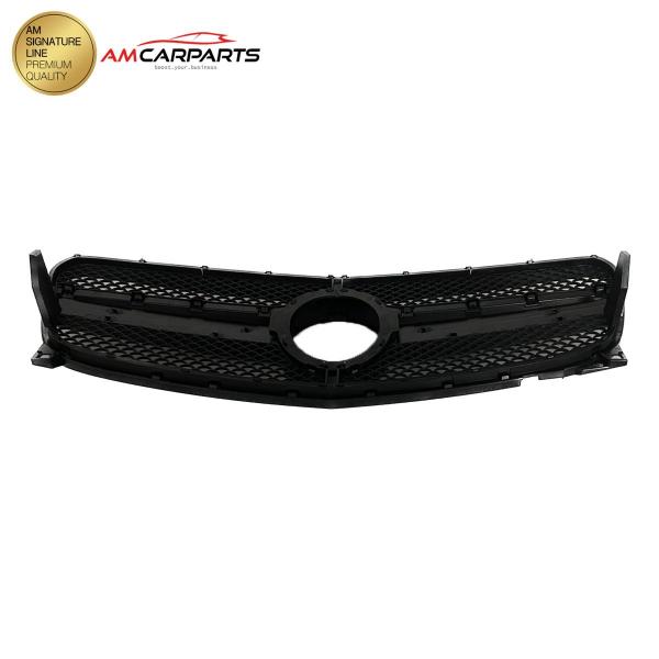 Upgrade Design Kühlergrill / Sportgrill für Mercedes GLA-Klasse (X156) Facelift 16-19 Hochglanz schwarz / Matt schwarz