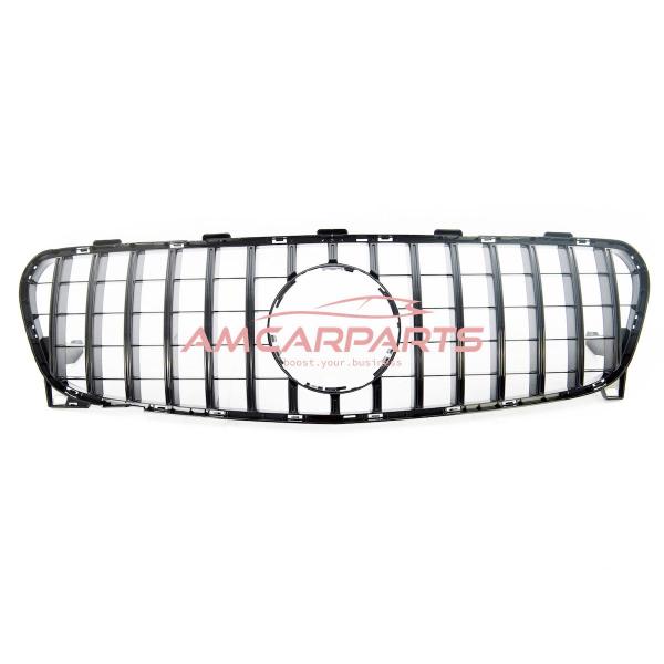 Upgrade Design Kühlergrill / Sportgrill für Mercedes GLA-Klasse (X156) Facelift 17-19 Hochglanz schwarz