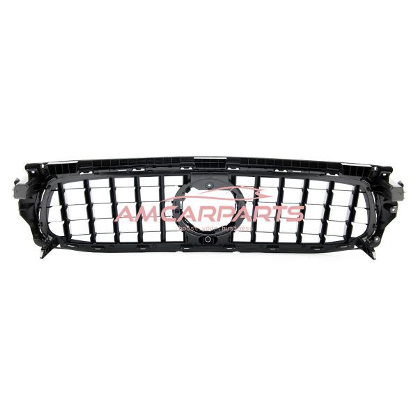 Upgrade Design Kühlergrill / Sportgrill für Mercedes GLB (X247) 19+ Hochglanz schwarz / chrom