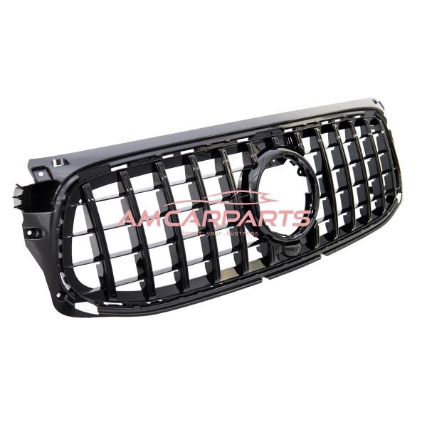 Upgrade Design Kühlergrill / Sportgrill für Mercedes GLB (X247) 19+ Hochglanz schwarz