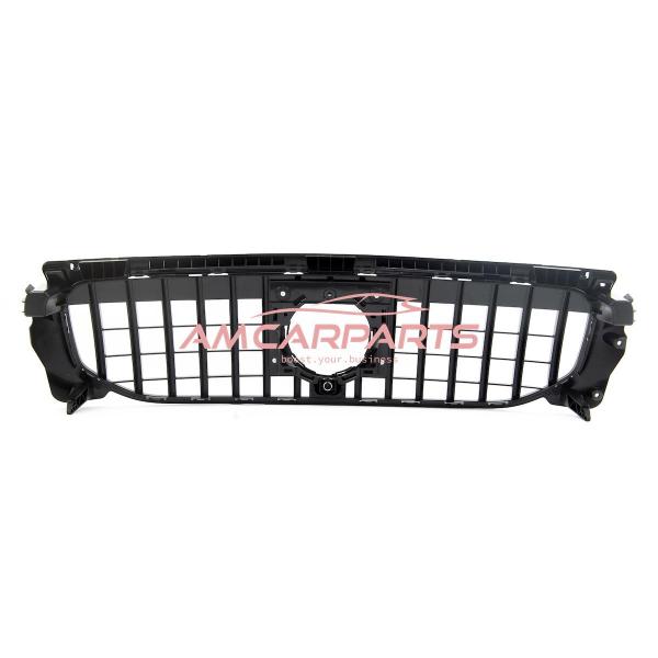 Upgrade Design Kühlergrill / Sportgrill für Mercedes GLB (X247) 19+ Hochglanz schwarz / chrom