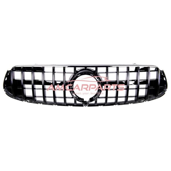 Upgrade Design Kühlergrill / Sportgrill für Mercedes GLC (X253) / GLC (C253) Facelift 19-22 Hochglanz schwarz