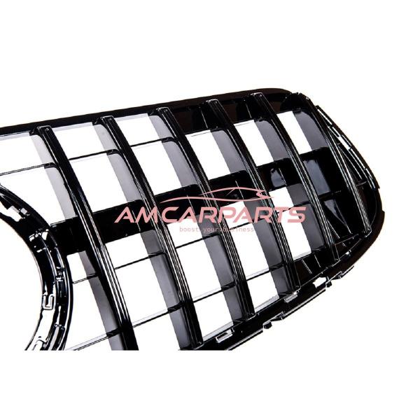 Upgrade Design Kühlergrill / Sportgrill für Mercedes GLC (X253) / GLC (C253) Facelift 19-22 Hochglanz schwarz