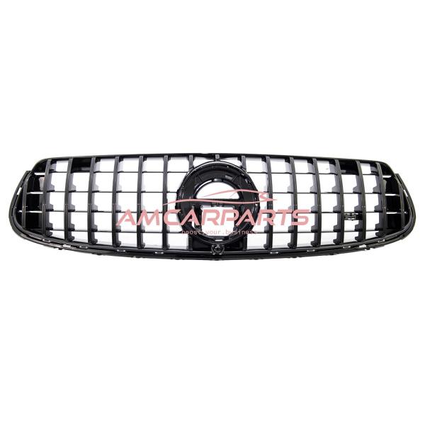 Upgrade Design Kühlergrill / Sportgrill für Mercedes GLC (X253) / GLC (C253) Facelift 19-22 Hochglanz schwarz