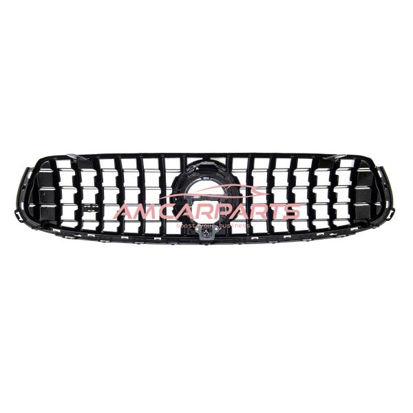 Upgrade Design Kühlergrill / Sportgrill für Mercedes GLC (X253) / GLC (C253) Facelift 19-22 Hochglanz schwarz