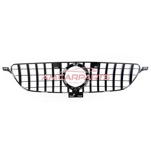 Upgrade Design Kühlergrill / Sportgrill für Mercedes GLE (W166) 15-18 Hochglanz schwarz