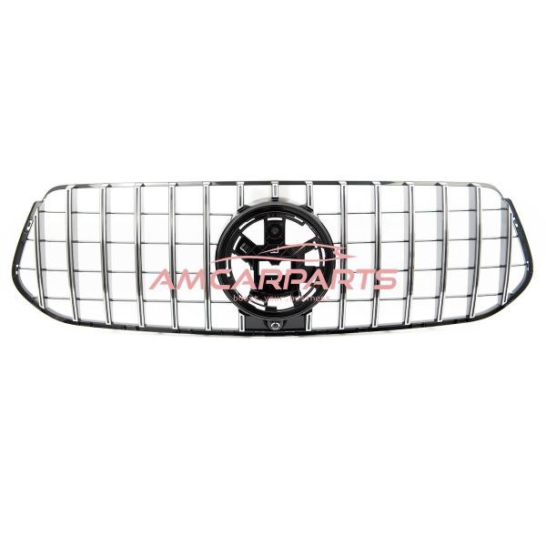 Upgrade Design Kühlergrill / Sportgrill passend für Mercedes Benz GLE W167 / C167 18+ Hochglanz schwarz / chrom