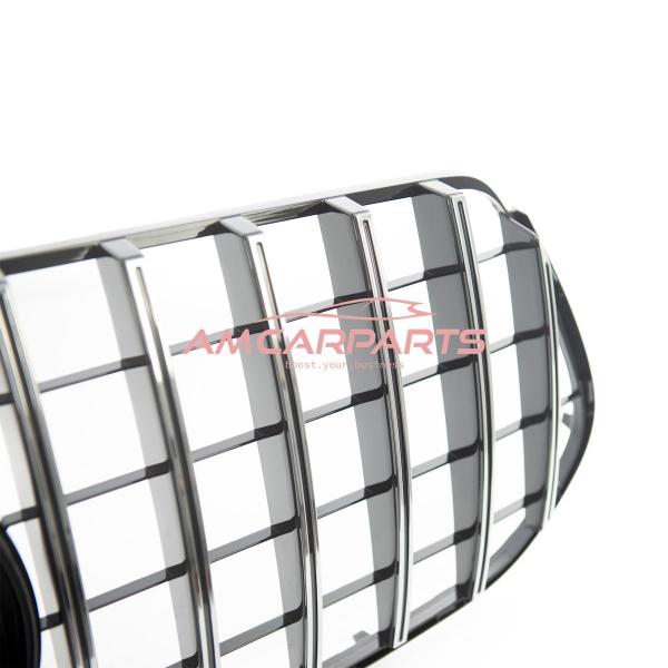 Upgrade Design Kühlergrill / Sportgrill passend für Mercedes Benz GLE W167 / C167 18+ Hochglanz schwarz / chrom