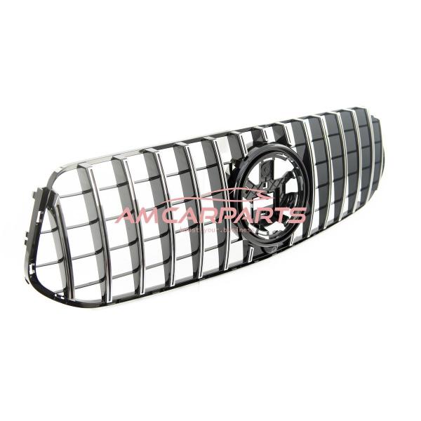 Upgrade Design Kühlergrill / Sportgrill passend für Mercedes Benz GLE W167 / C167 18+ Hochglanz schwarz / chrom