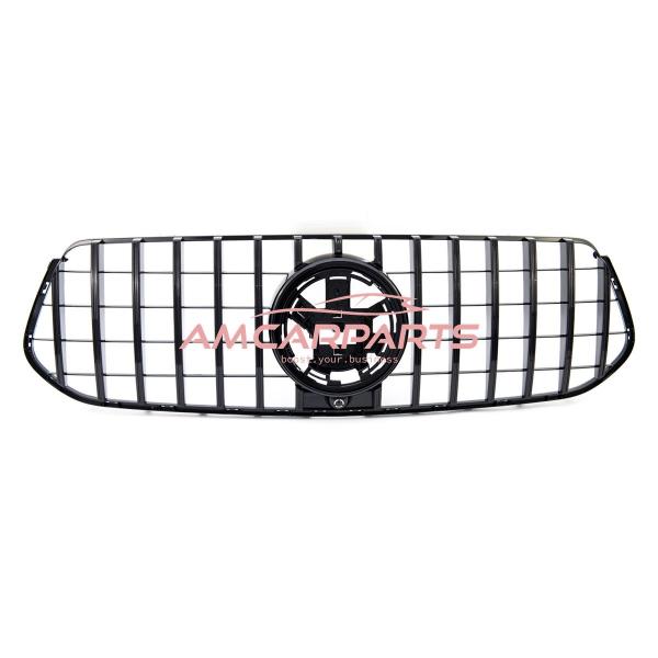 Upgrade Design Kühlergrill / Sportgrill passend für Mercedes Benz GLE W167 / C167 18+ Hochglanz schwarz