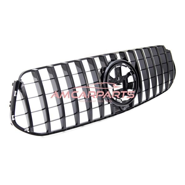 Upgrade Design Kühlergrill / Sportgrill passend für Mercedes Benz GLE W167 / C167 18+ Hochglanz schwarz