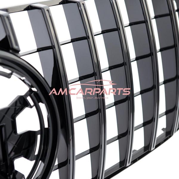 Upgrade Design Kühlergrill / Sportgrill passend für Mercedes Benz GLE W167 / C167 18+ Hochglanz schwarz