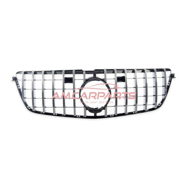 Upgrade Design Kühlergrill / Sportgrill für Mercedes GL-Klasse (X166) Vor-Facelift 12-15 Hochglanz schwarz / chrom