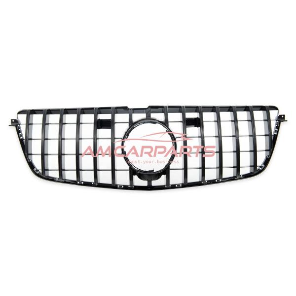 Upgrade Design Kühlergrill / Sportgrill für Mercedes GL-Klasse (X166) Vor-Facelift 12-15 Hochglanz schwarz