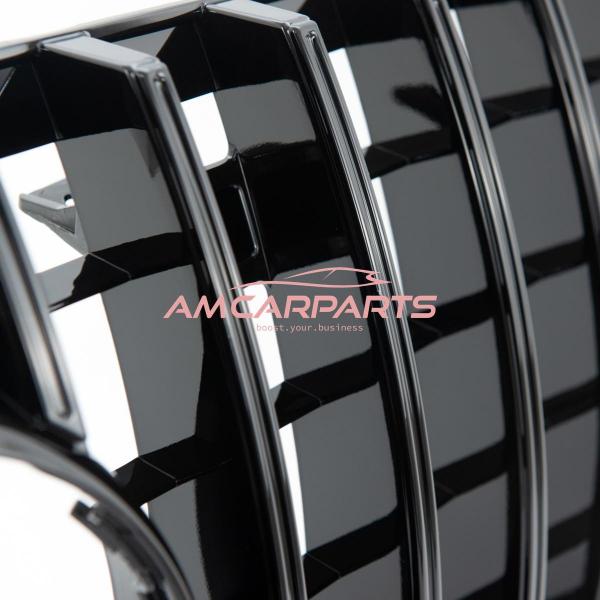 Upgrade Design Kühlergrill / Sportgrill für Mercedes GL-Klasse (X166) Vor-Facelift 12-15 Hochglanz schwarz