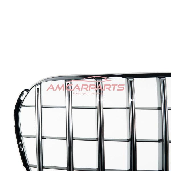 Upgrade Design Kühlergrill / Sportgrill für Mercedes GLS (X167) 18+ Hochglanz schwarz / chrom