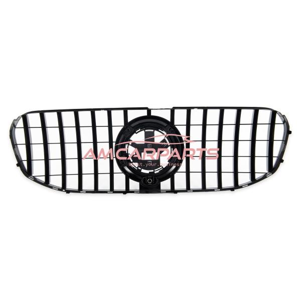 Upgrade Design Kühlergrill / Sportgrill für Mercedes GLS (X167) 18+ Hochglanz schwarz / chrom
