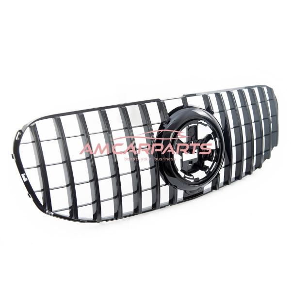 Upgrade Design Kühlergrill / Sportgrill für Mercedes GLS (X167) 18+ Hochglanz schwarz