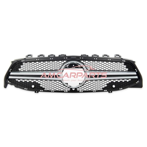 Upgrade Design Kühlergrill / Sportgrill passend für Mercedes Benz CLA C118 19+ Matt schwarz / Matt silber
