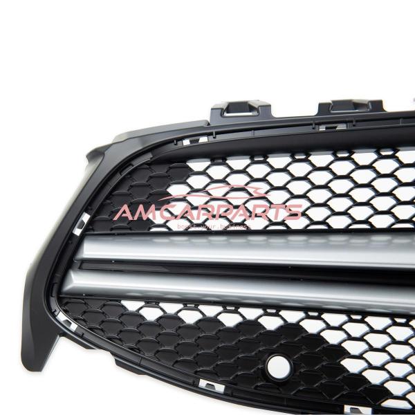 Upgrade Design Kühlergrill / Sportgrill passend für Mercedes Benz CLA C118 19+ Matt schwarz / Matt silber