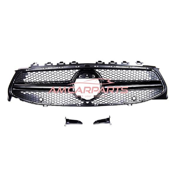 Upgrade Design Kühlergrill / Sportgrill passend für Mercedes Benz CLA C118 19+ Hochglanz schwarz