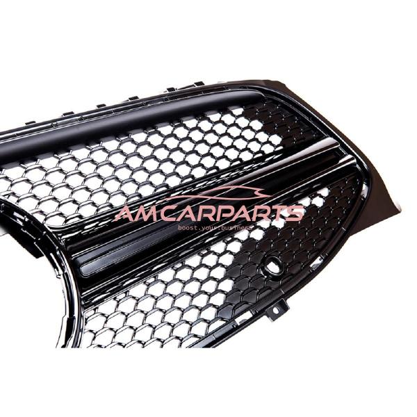 Upgrade Design Kühlergrill / Sportgrill passend für Mercedes Benz CLA C118 19+ Hochglanz schwarz