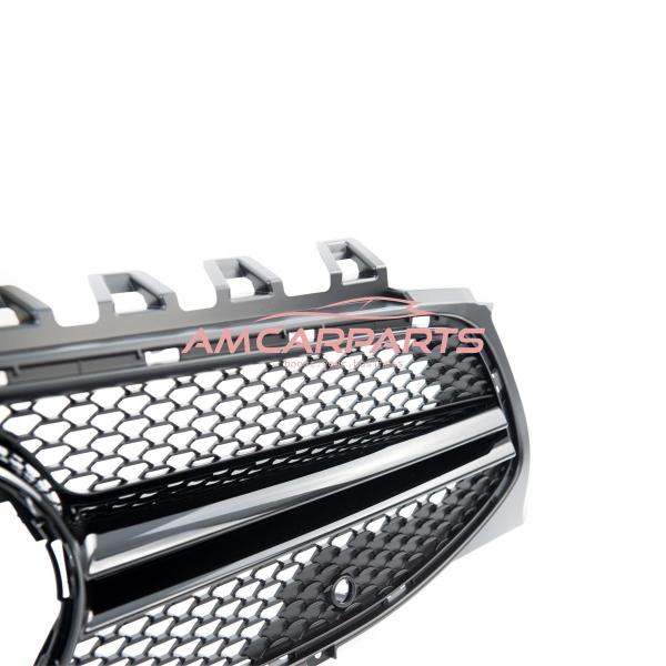 Upgrade Design Kühlergrill / Sportgrill passend für Mercedes Benz CLA C118 / X118 19+ Matt schwarz / Hochglanz schwarz