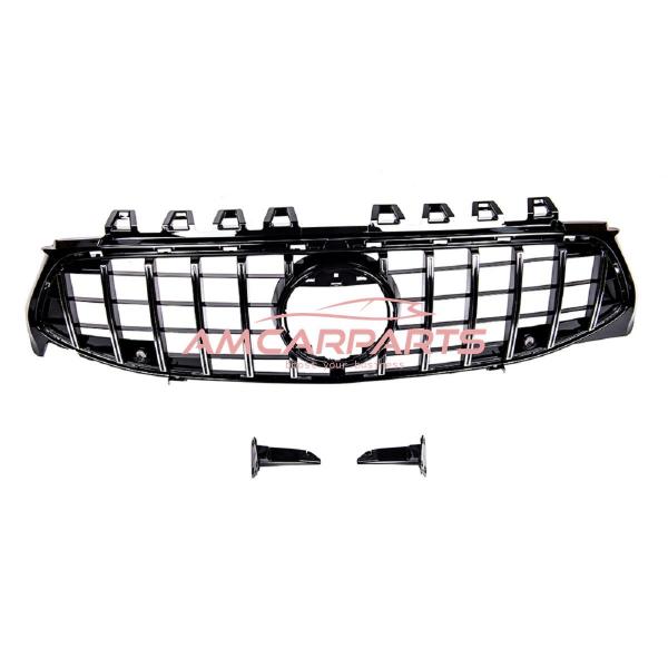 Upgrade Design Kühlergrill / Sportgrill passend für Mercedes Benz CLA C118 19+ Hochglanz schwarz / chrom