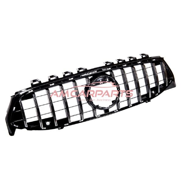 Upgrade Design Kühlergrill / Sportgrill passend für Mercedes Benz CLA C118 19+ Hochglanz schwarz / chrom