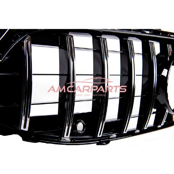 Upgrade Design Kühlergrill / Sportgrill passend für Mercedes Benz CLA C118 19+ Hochglanz schwarz / chrom